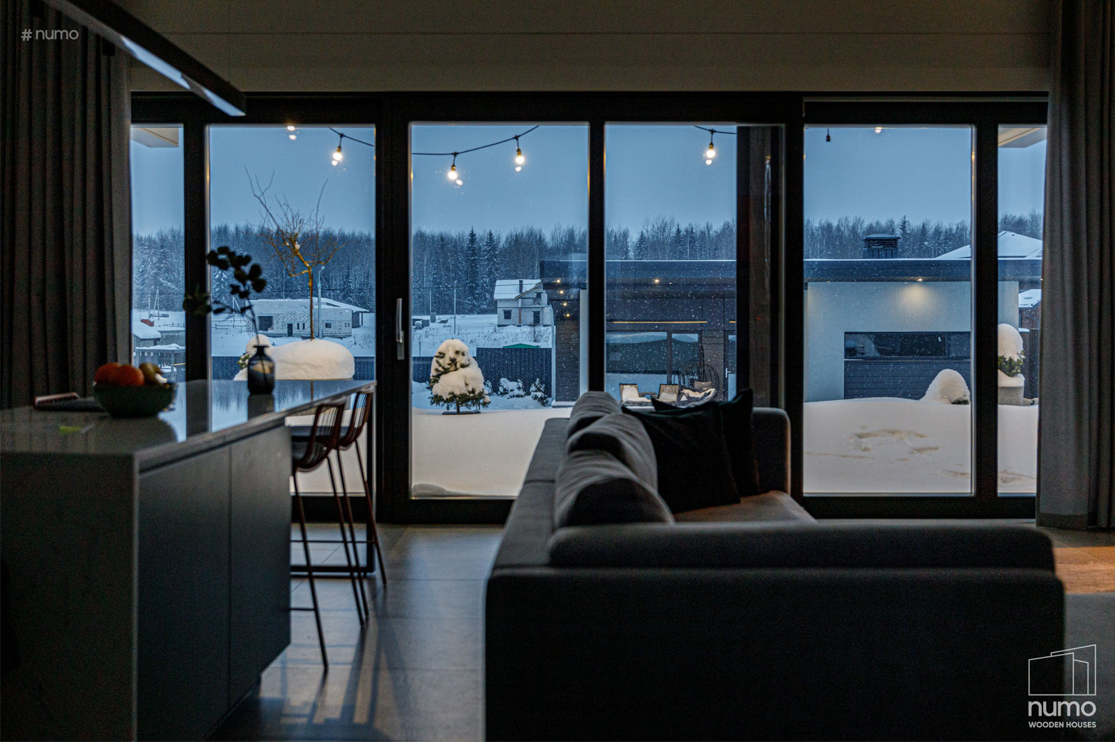 Стильный дом из бруса