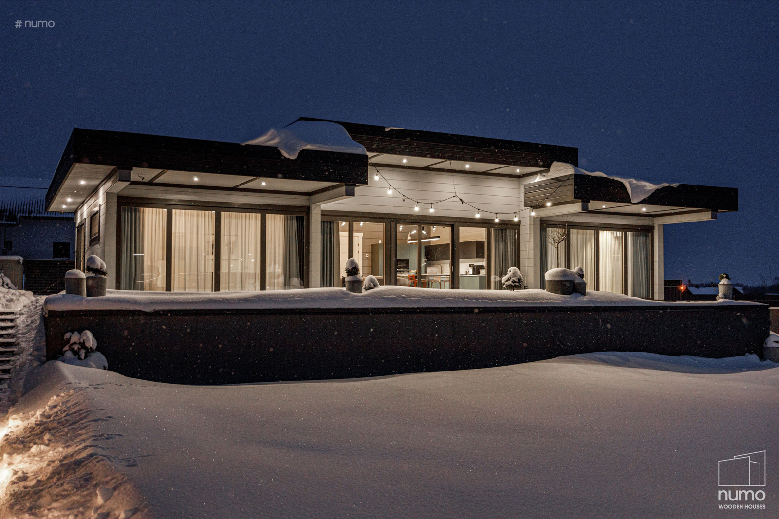 Стильный дом из бруса