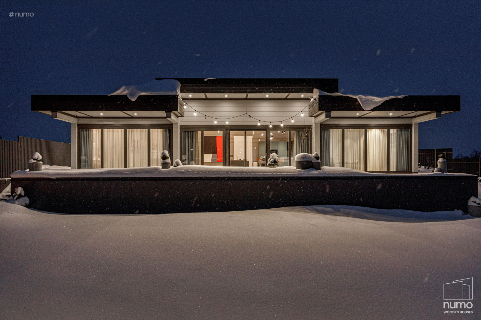 Стильный дом из бруса