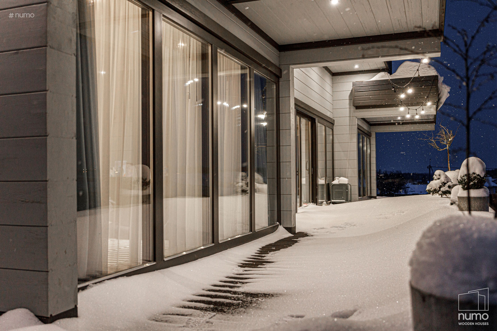 Стильный дом из бруса