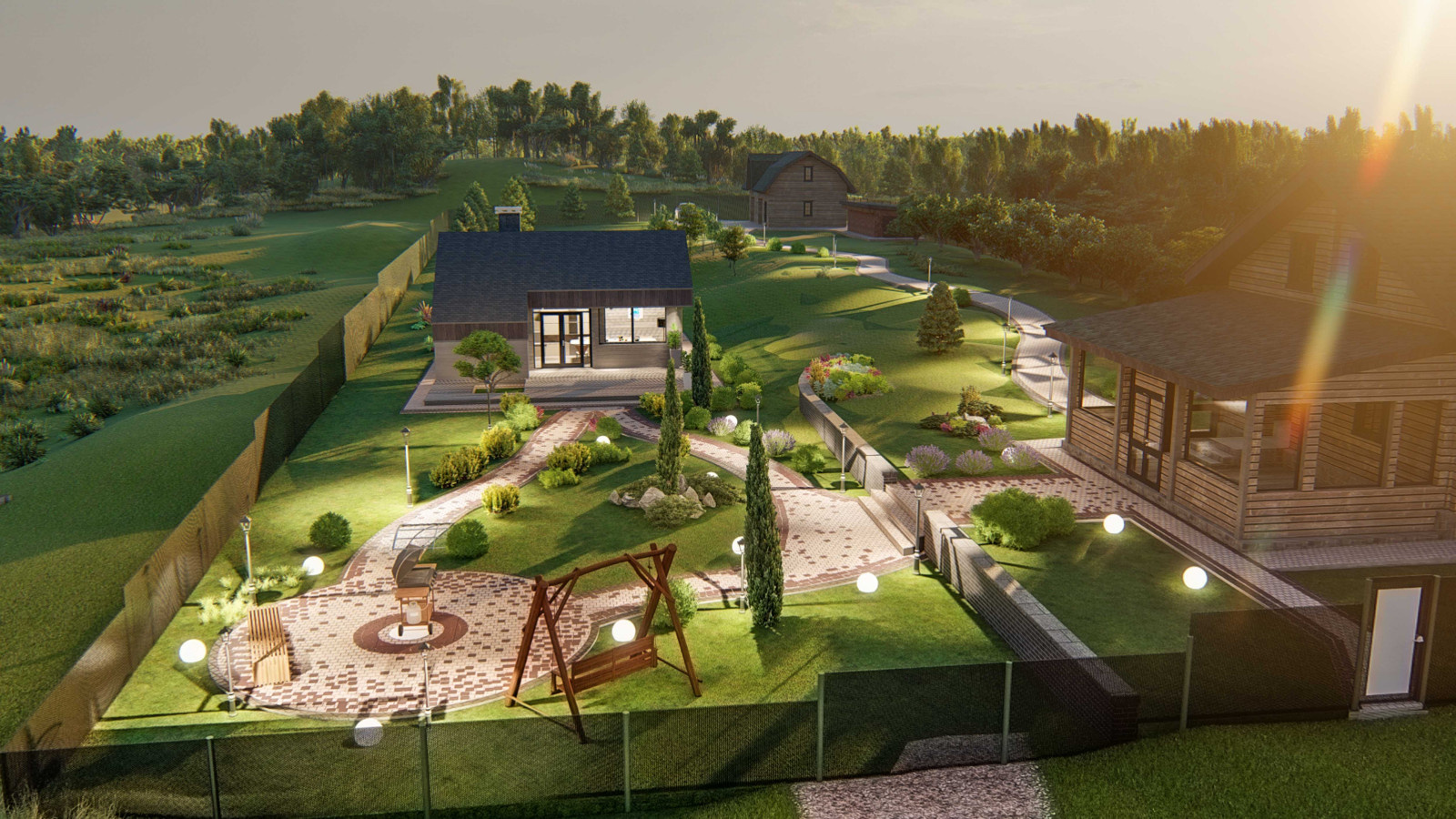 Архитектурные проекты коттеджей, ландшафтный дизайн