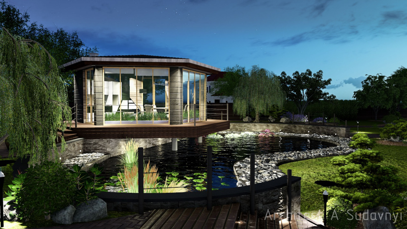 Архитектурные проекты коттеджей, ландшафтный дизайн