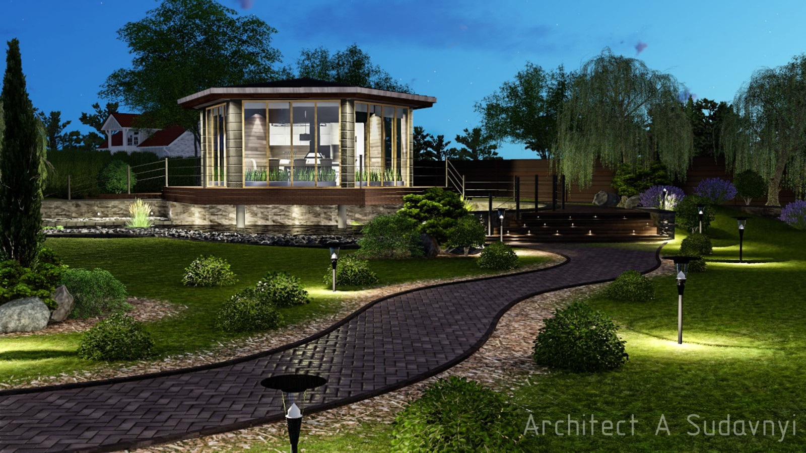 Архитектурные проекты коттеджей, ландшафтный дизайн