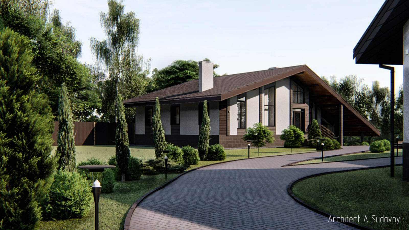 Архитектурные проекты коттеджей, ландшафтный дизайн