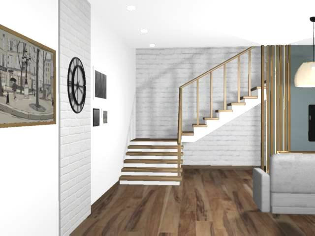 интерьер в белом цвете. частный дом.