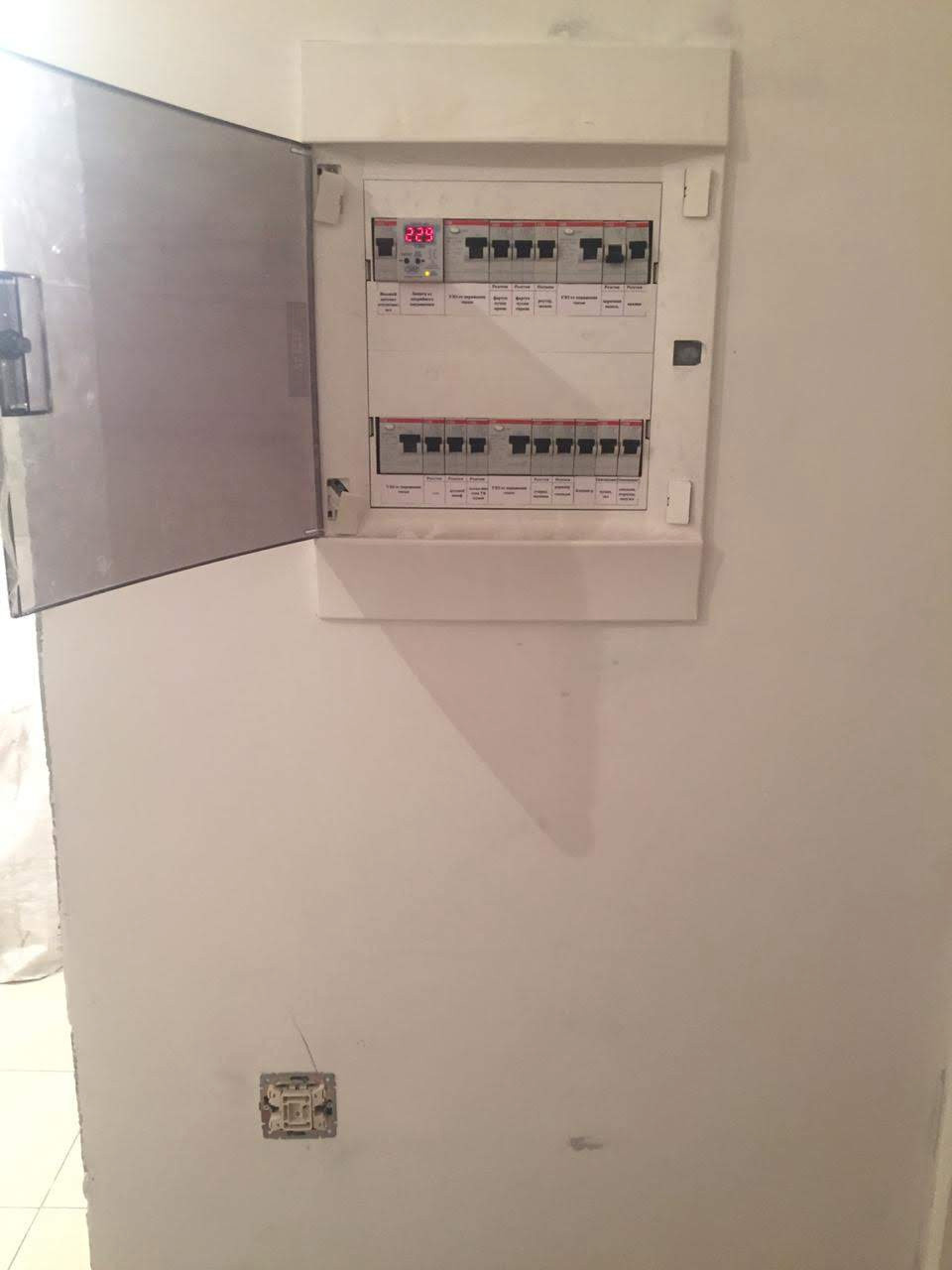 Монтаж электрике в квартирах