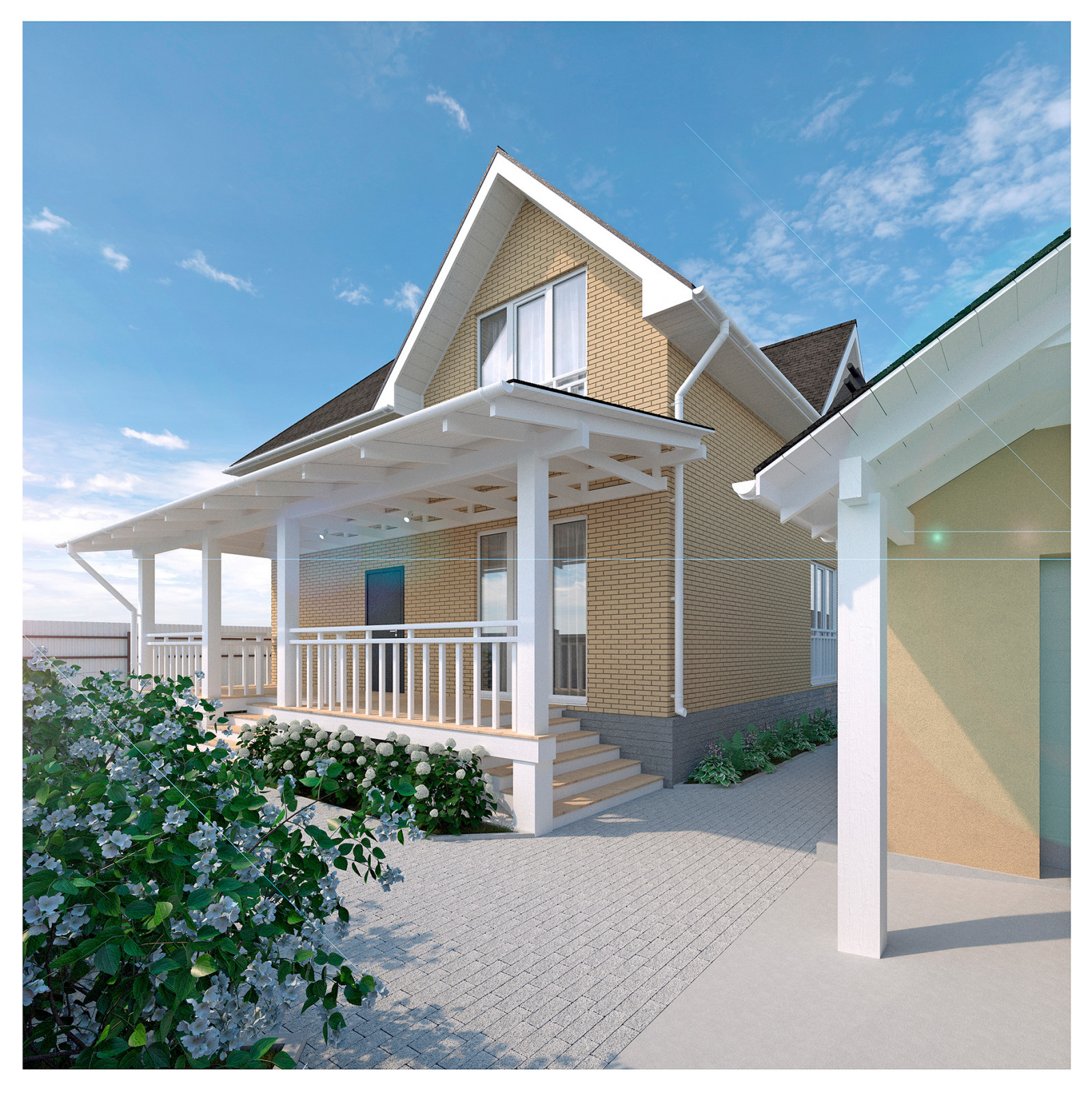 Ландшафтный дизайн участка частного жилого дома в мкрн. Солнечный, Красноярск