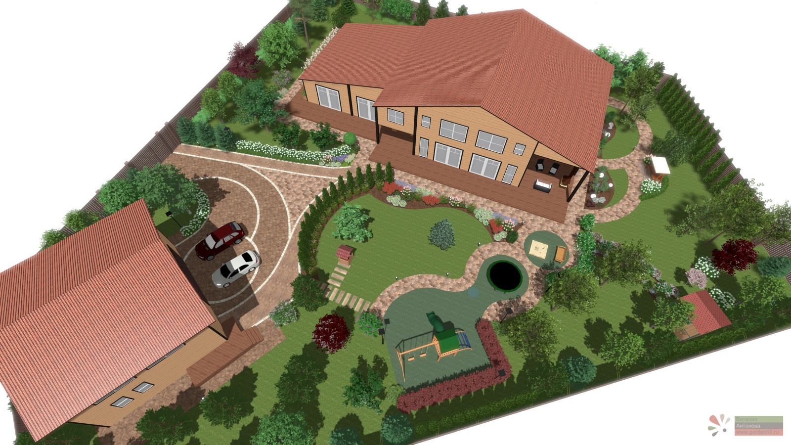 Проект сада для семьи с детьми