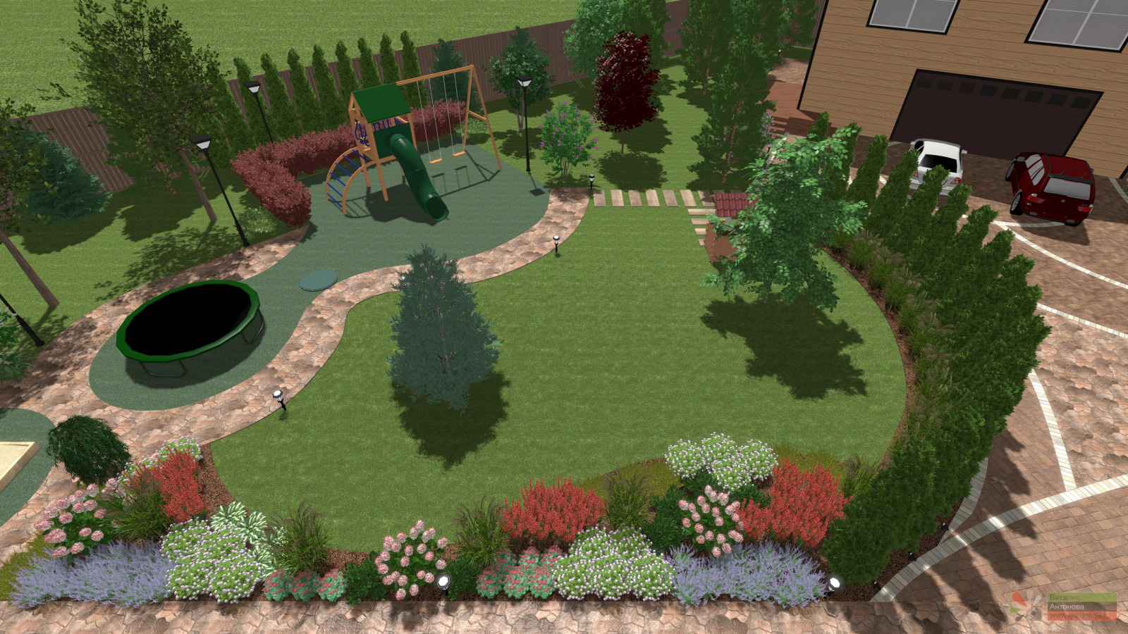 Проект сада для семьи с детьми