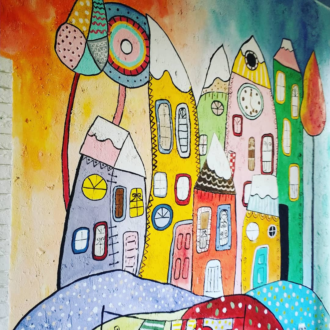 Роспись стен в детском саду