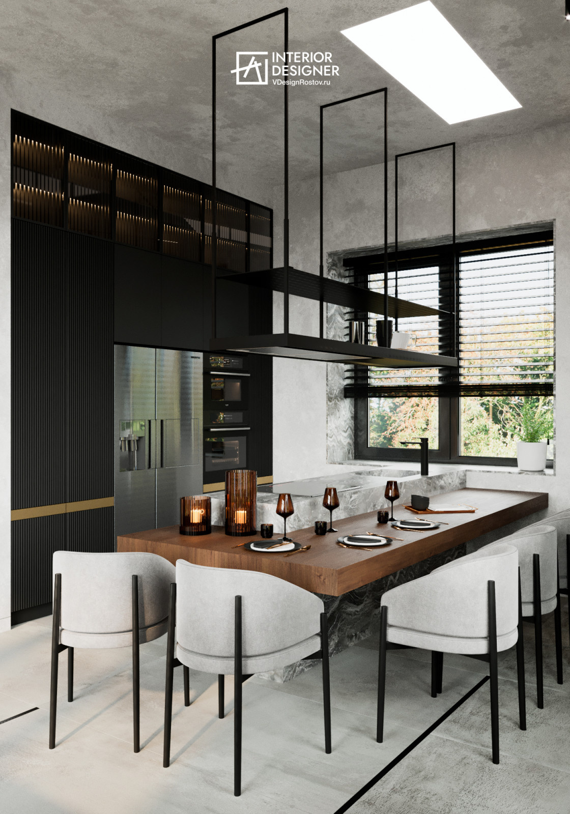 Кухня-гостиная 60 м², Ростов-на-Дону
