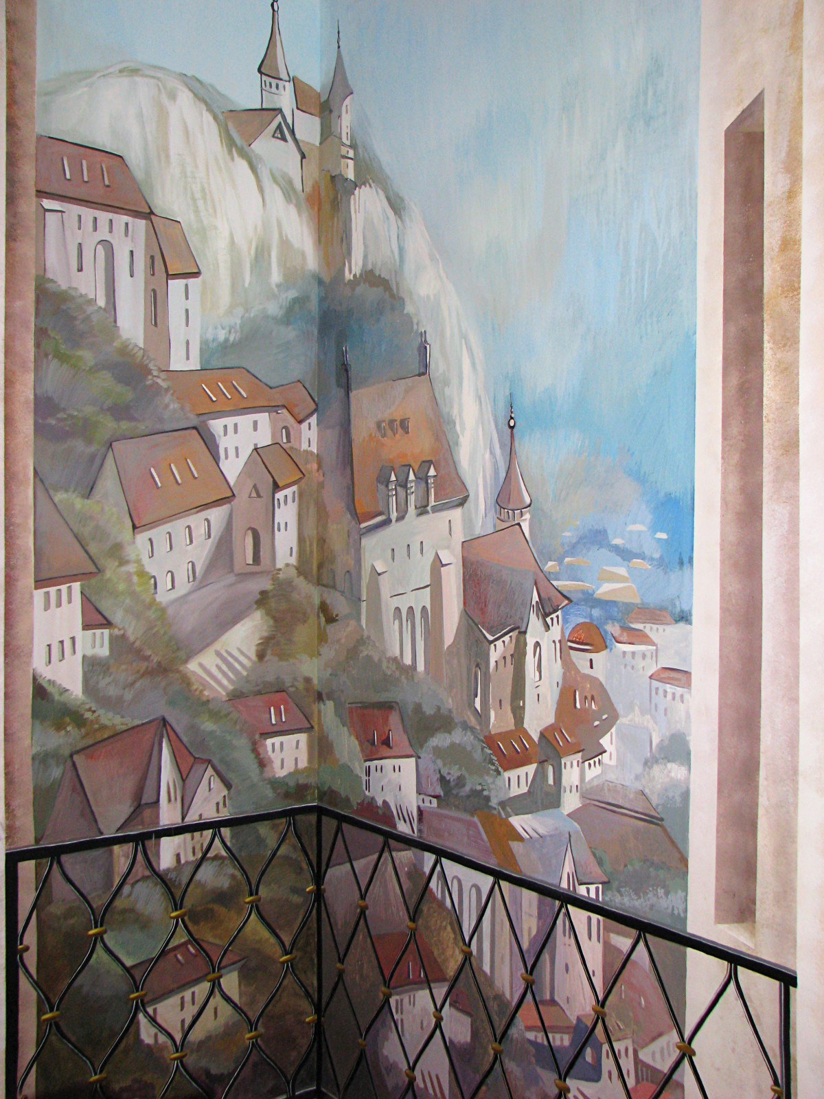 Роспись стен кабинета