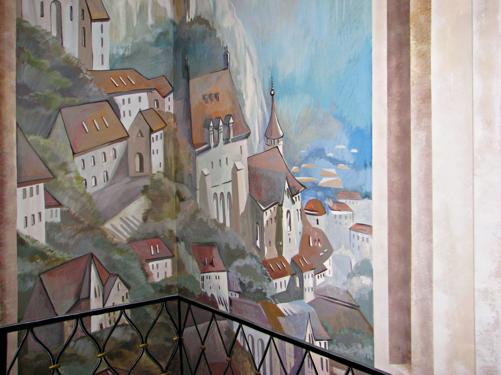 Роспись стен кабинета