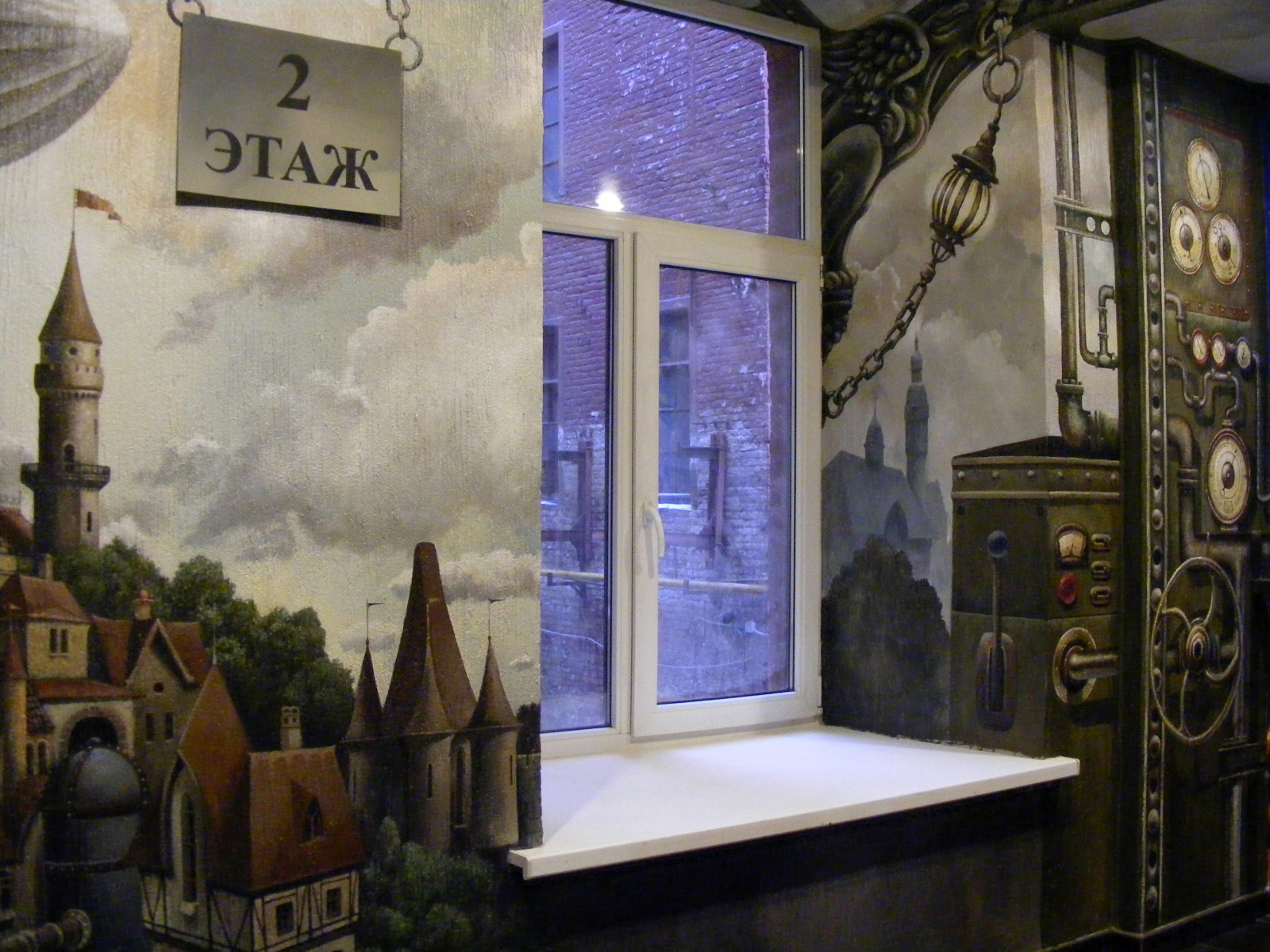 Роспись коридора