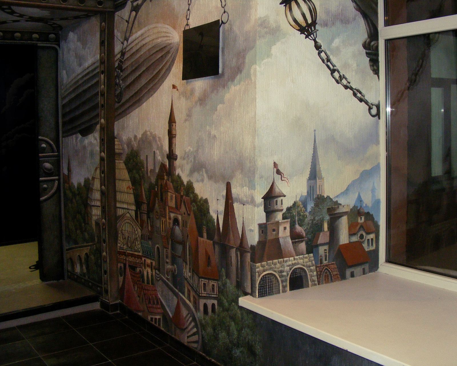 Роспись коридора