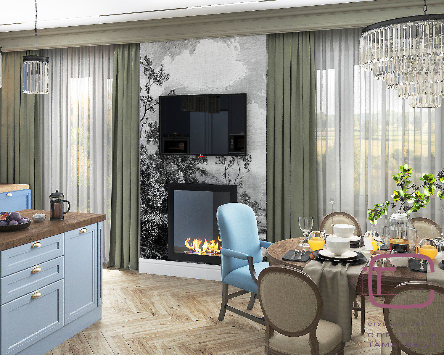 Дизайн-проект квартиры 210 кв.м в “ЖК Олимп”, ул. Мира 74Б г.Пенза