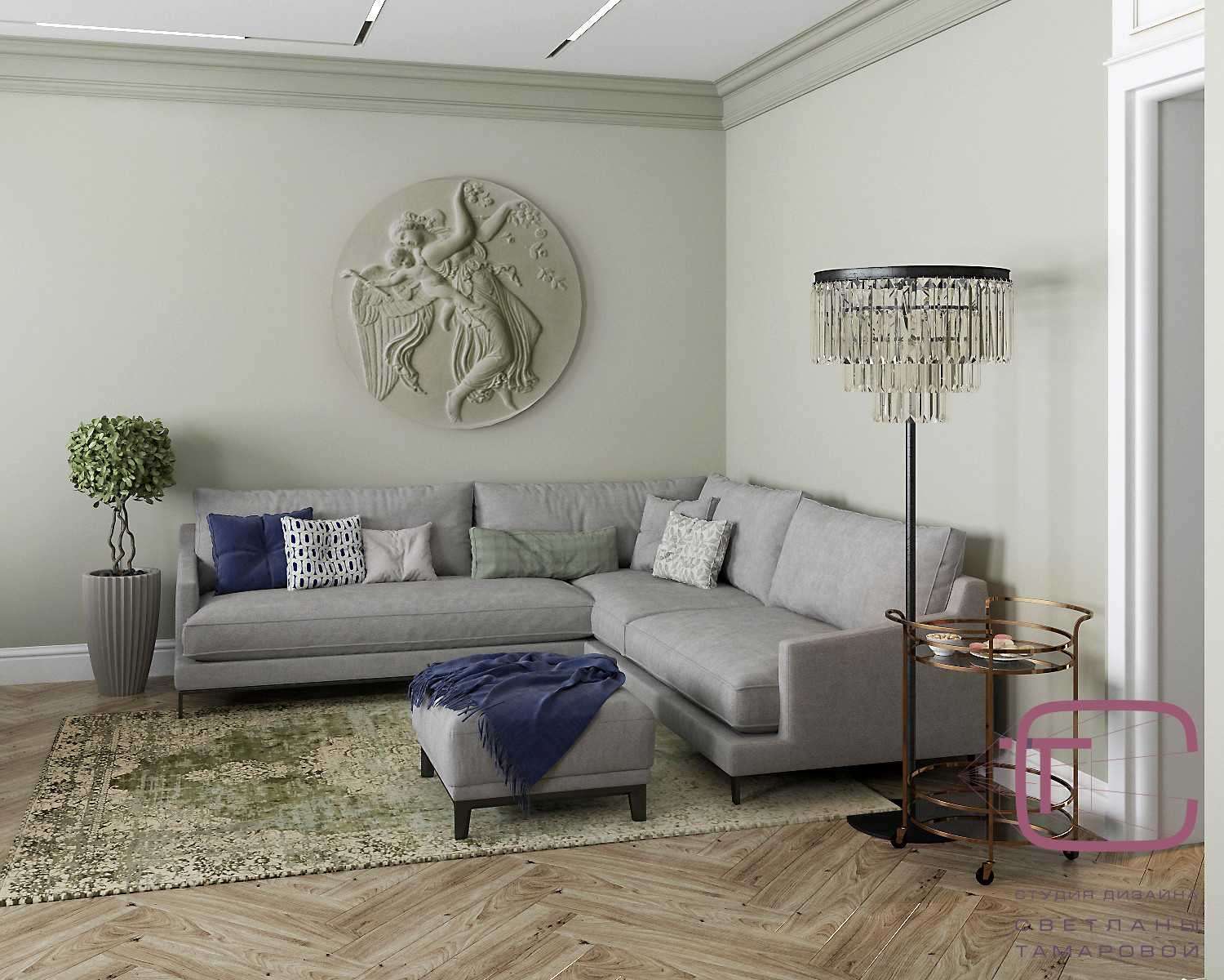 Дизайн-проект квартиры 210 кв.м в “ЖК Олимп”, ул. Мира 74Б г.Пенза