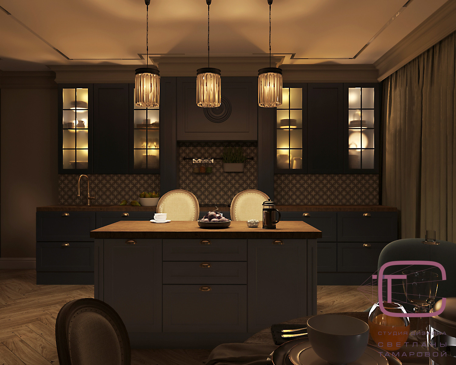 Дизайн-проект квартиры 210 кв.м в “ЖК Олимп”, ул. Мира 74Б г.Пенза