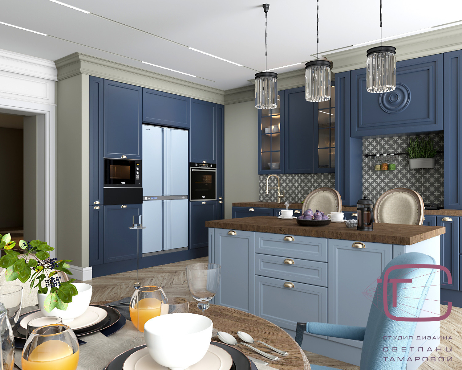 Дизайн-проект квартиры 210 кв.м в “ЖК Олимп”, ул. Мира 74Б г.Пенза