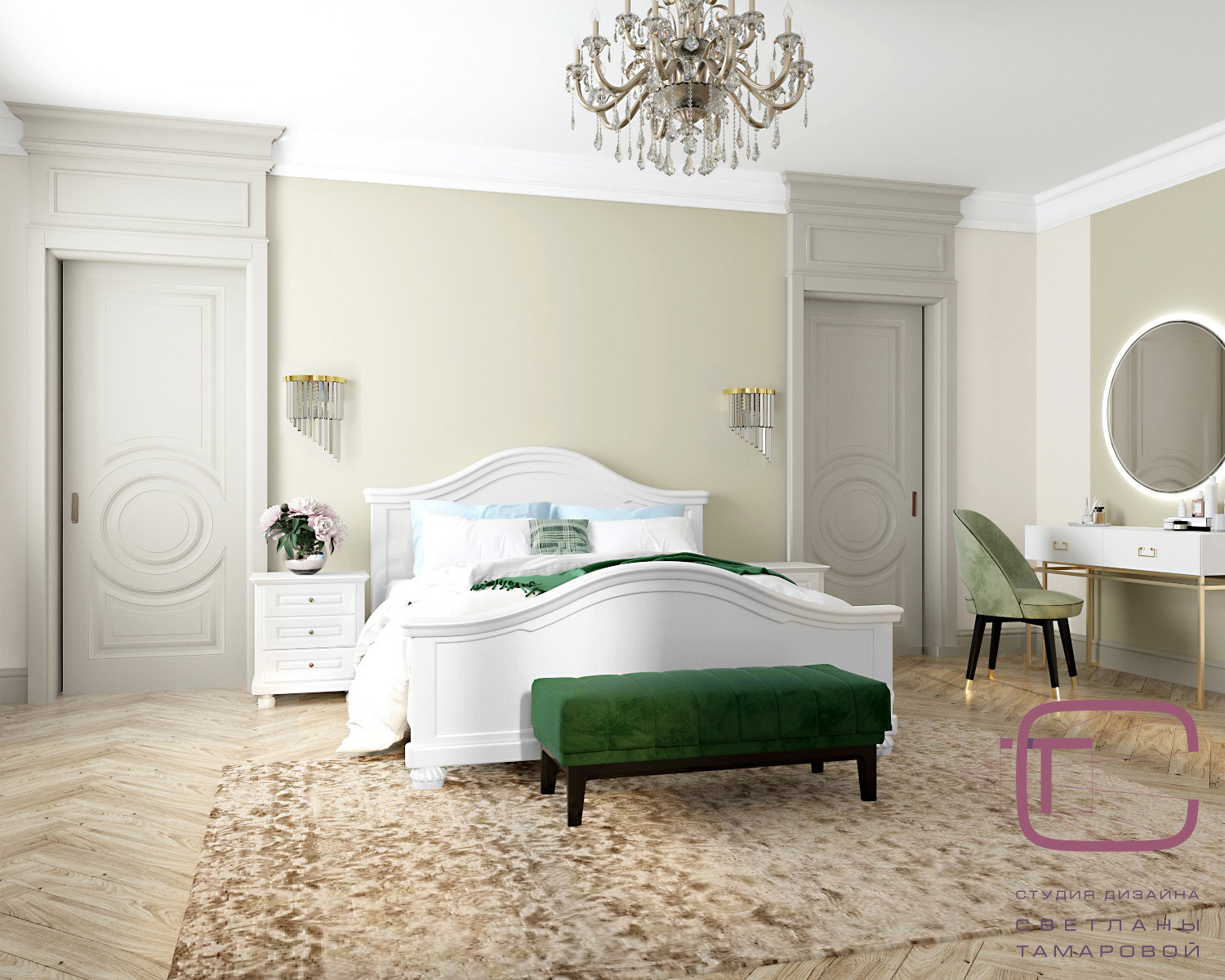 Дизайн-проект квартиры 210 кв.м в “ЖК Олимп”, ул. Мира 74Б г.Пенза