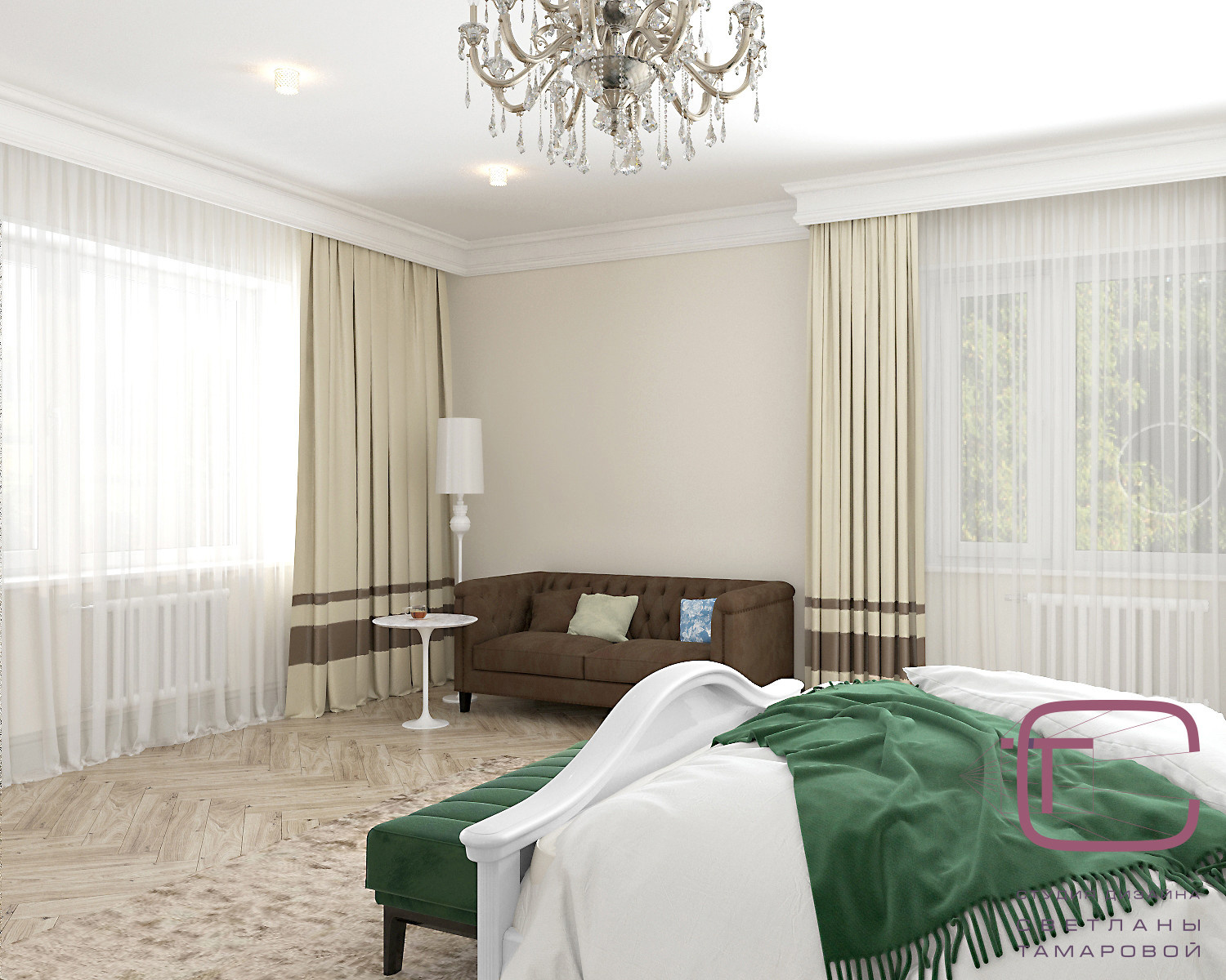 Дизайн-проект квартиры 210 кв.м в “ЖК Олимп”, ул. Мира 74Б г.Пенза