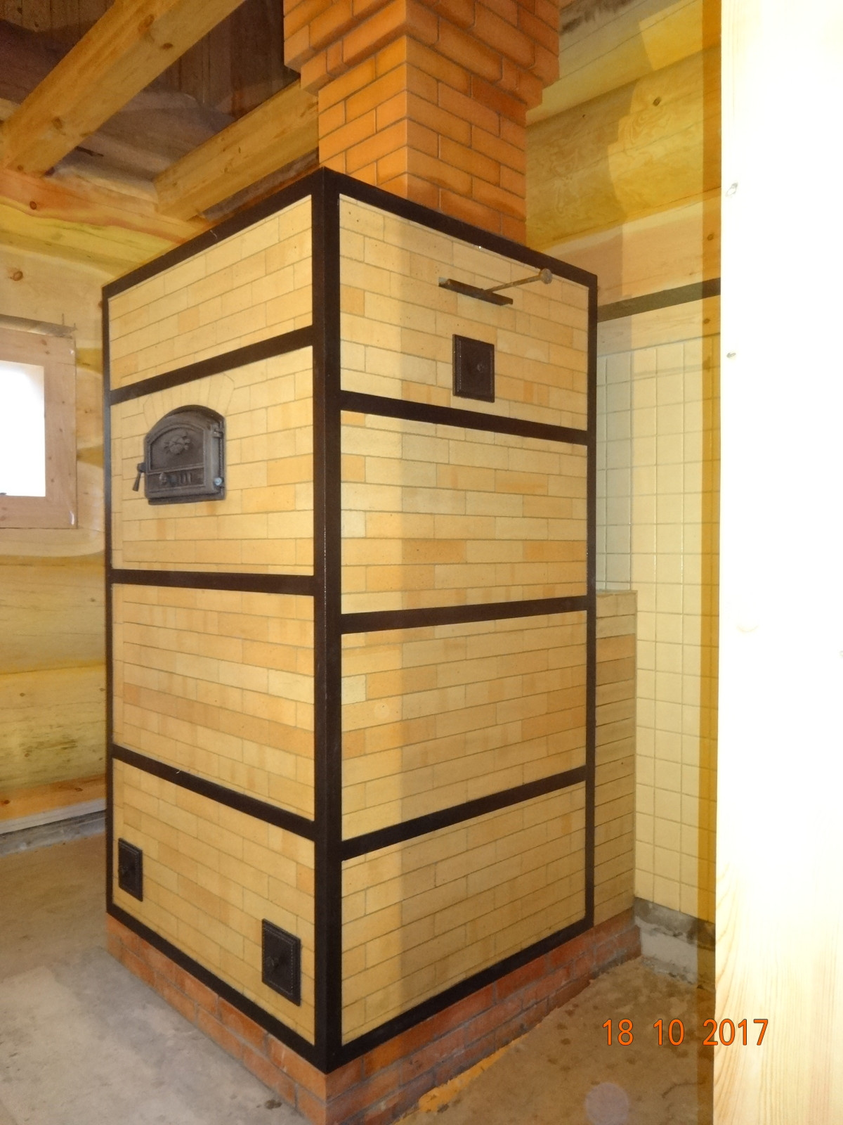 Печь-каменка для парной 40м3. Под отделку.