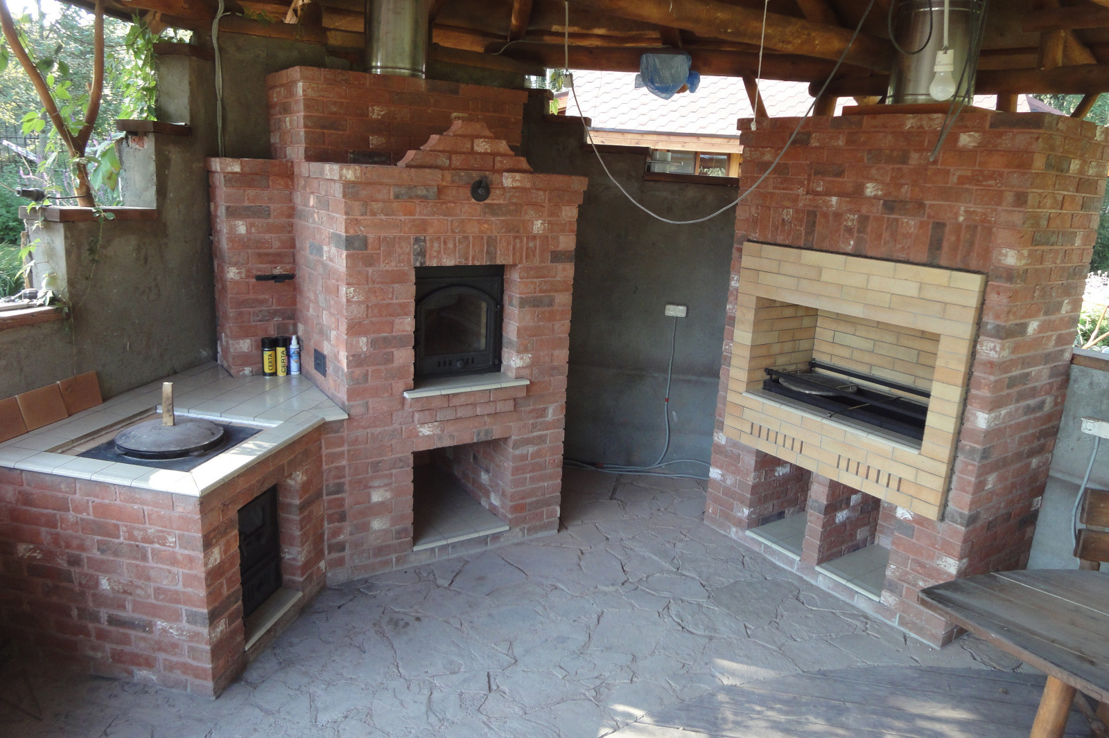 Плита под казан 12л.,Горнило Русской печи,Мангал 1000мм. Кирпич ручн.формовки, Б