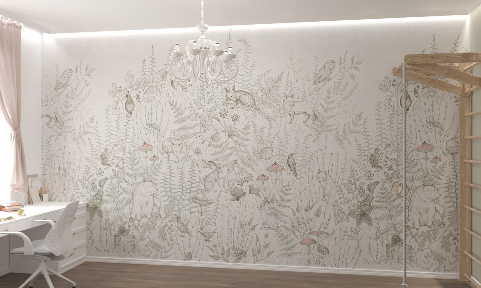 Комната девочки в классическом стиле