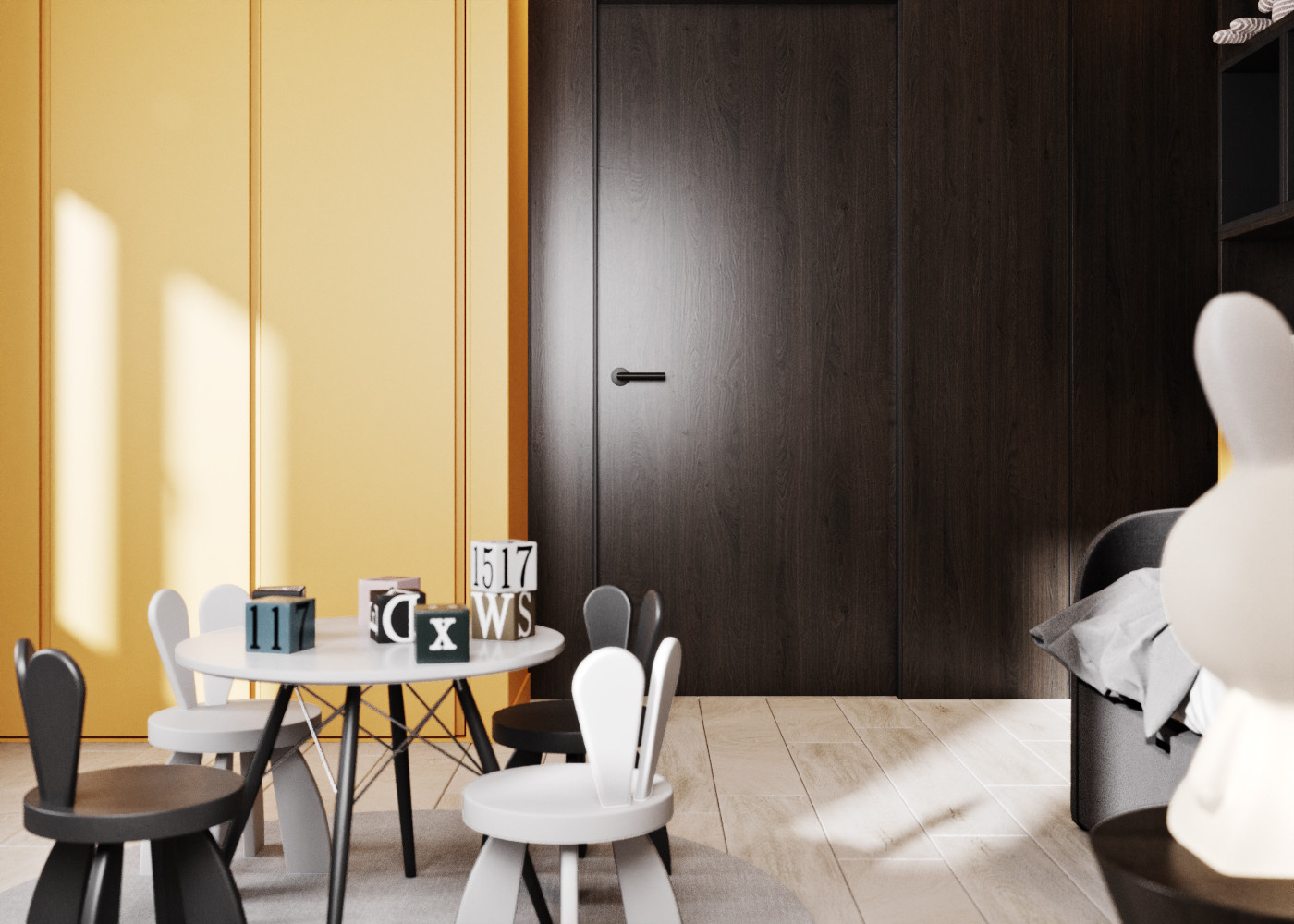 Квартира в темных оттенках