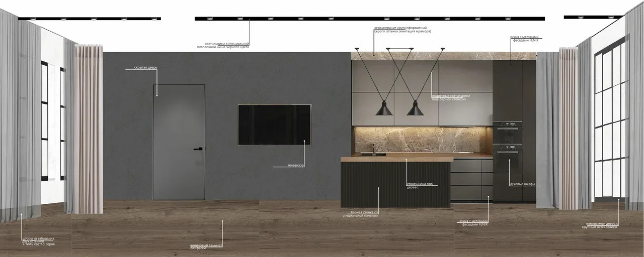 Дизайн одноэтажного дома