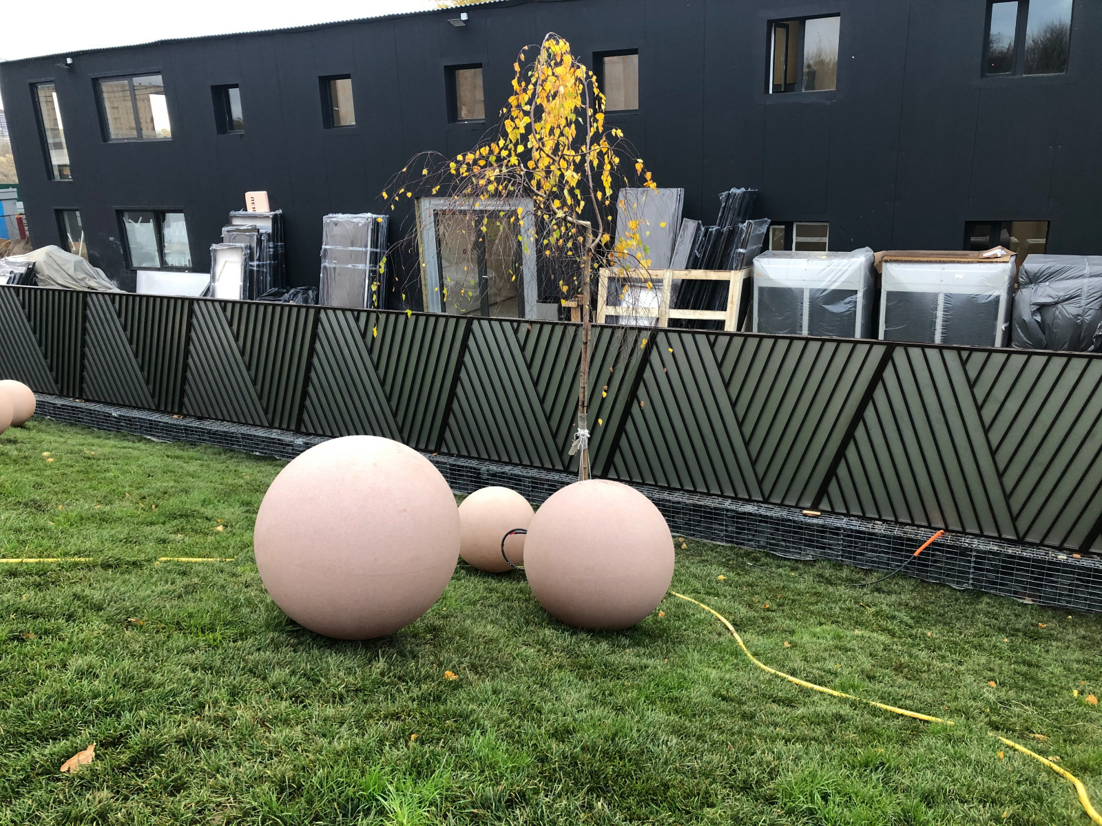 Забор из габионов