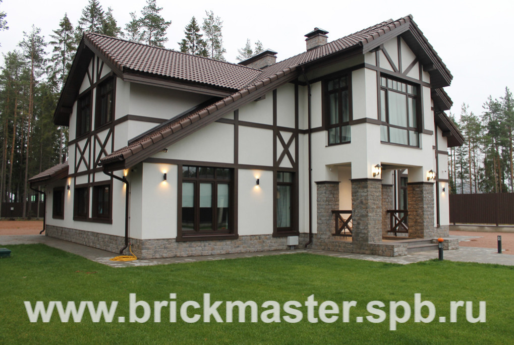 "Альпийское шале" в Рощино, дом площадью 310 кв. м.