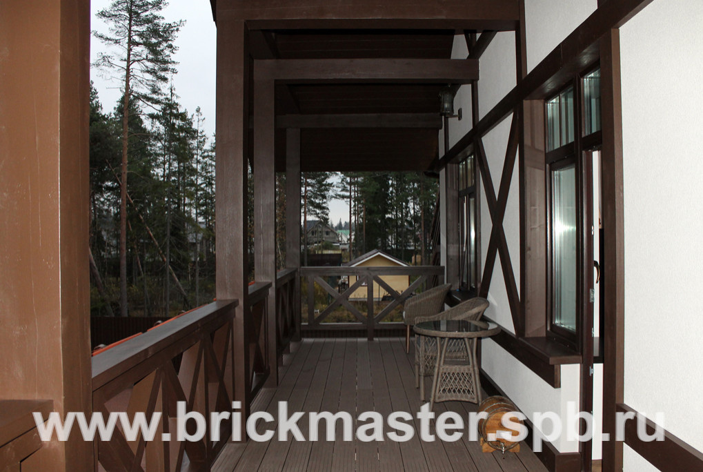 "Альпийское шале" в Рощино, дом площадью 310 кв. м.