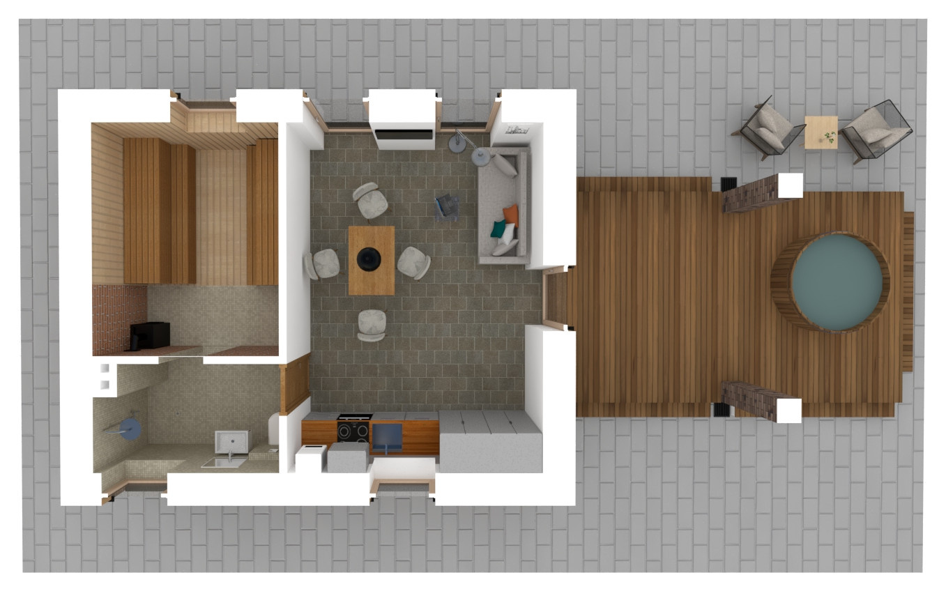 Обложка проекта: Баня 35 м.кв.