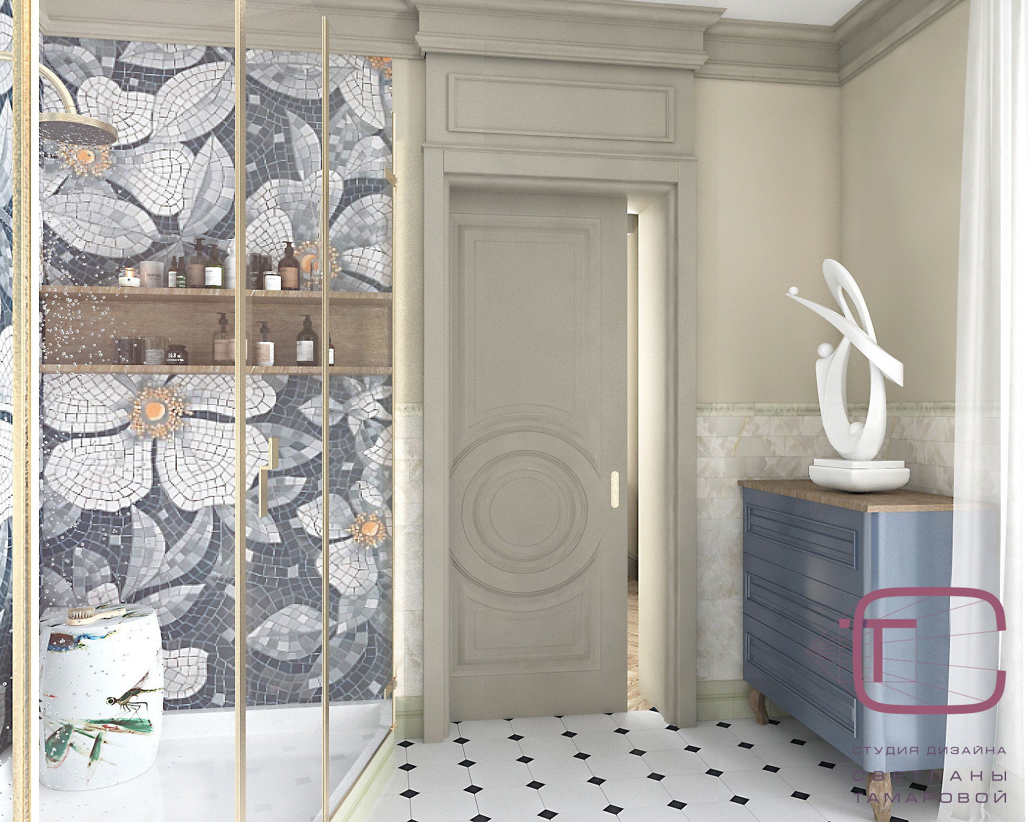 Дизайн-проект квартиры 210 кв.м в “ЖК Олимп”, ул. Мира 74Б г.Пенза