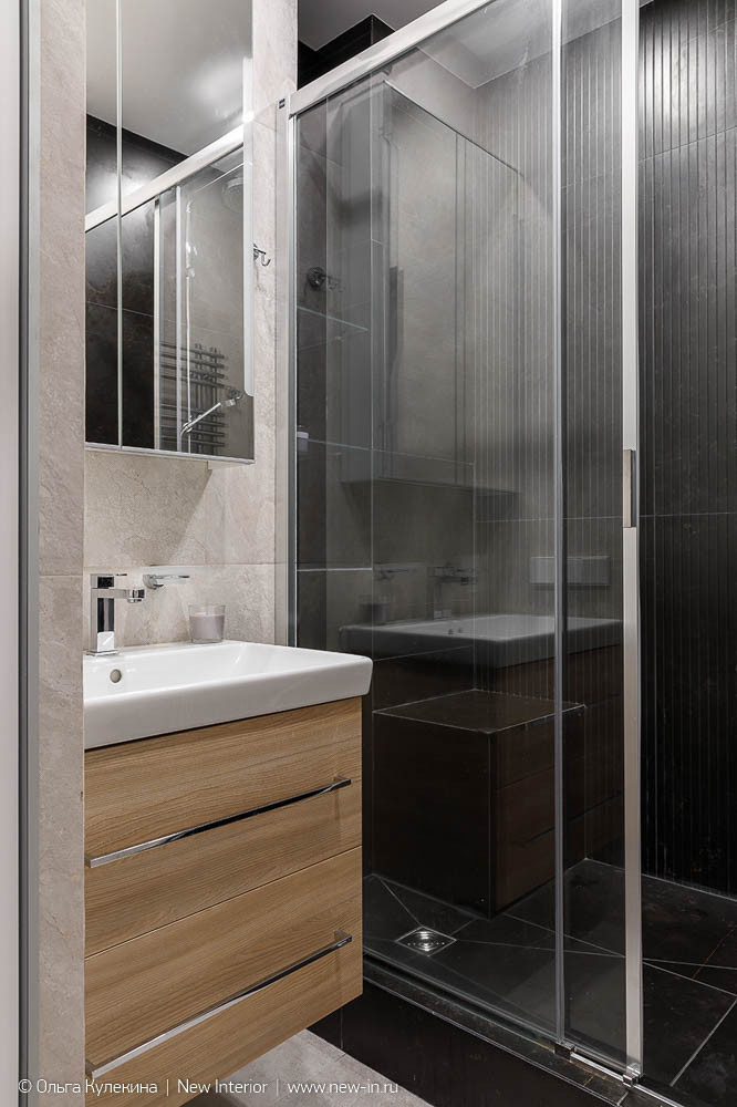 Интерьер квартиры в серых оттенках - 60 м²