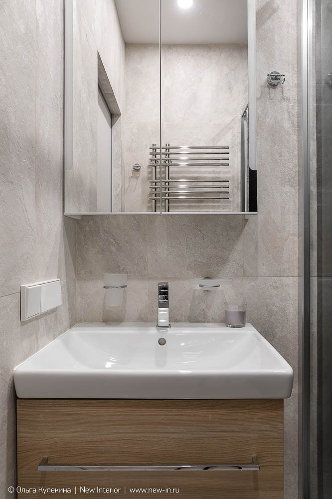 Интерьер квартиры в серых оттенках - 60 м²