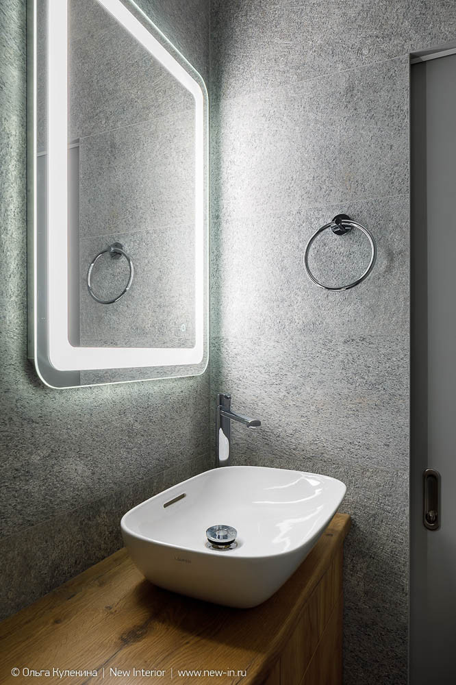 Интерьер квартиры в серых оттенках - 60 м²