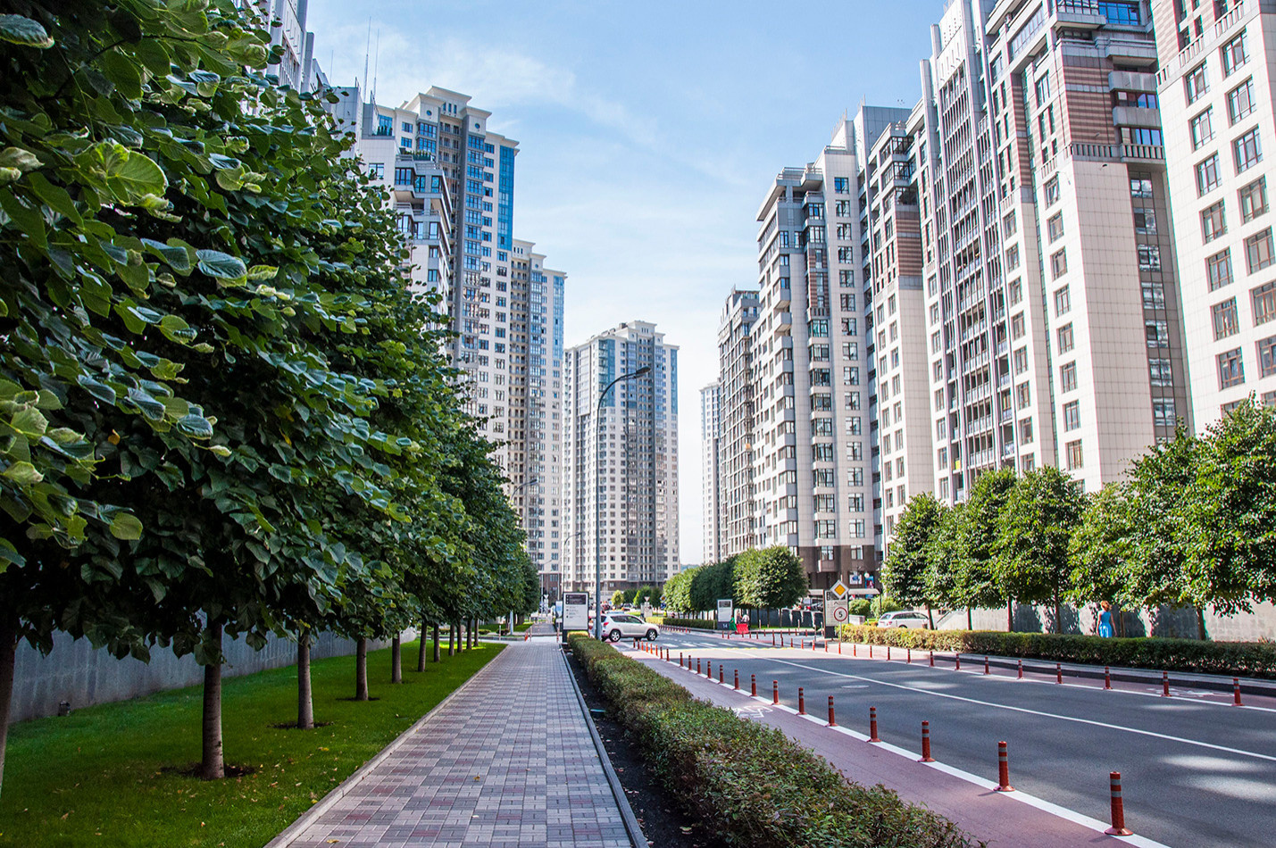 Modern apartments with сopper accents