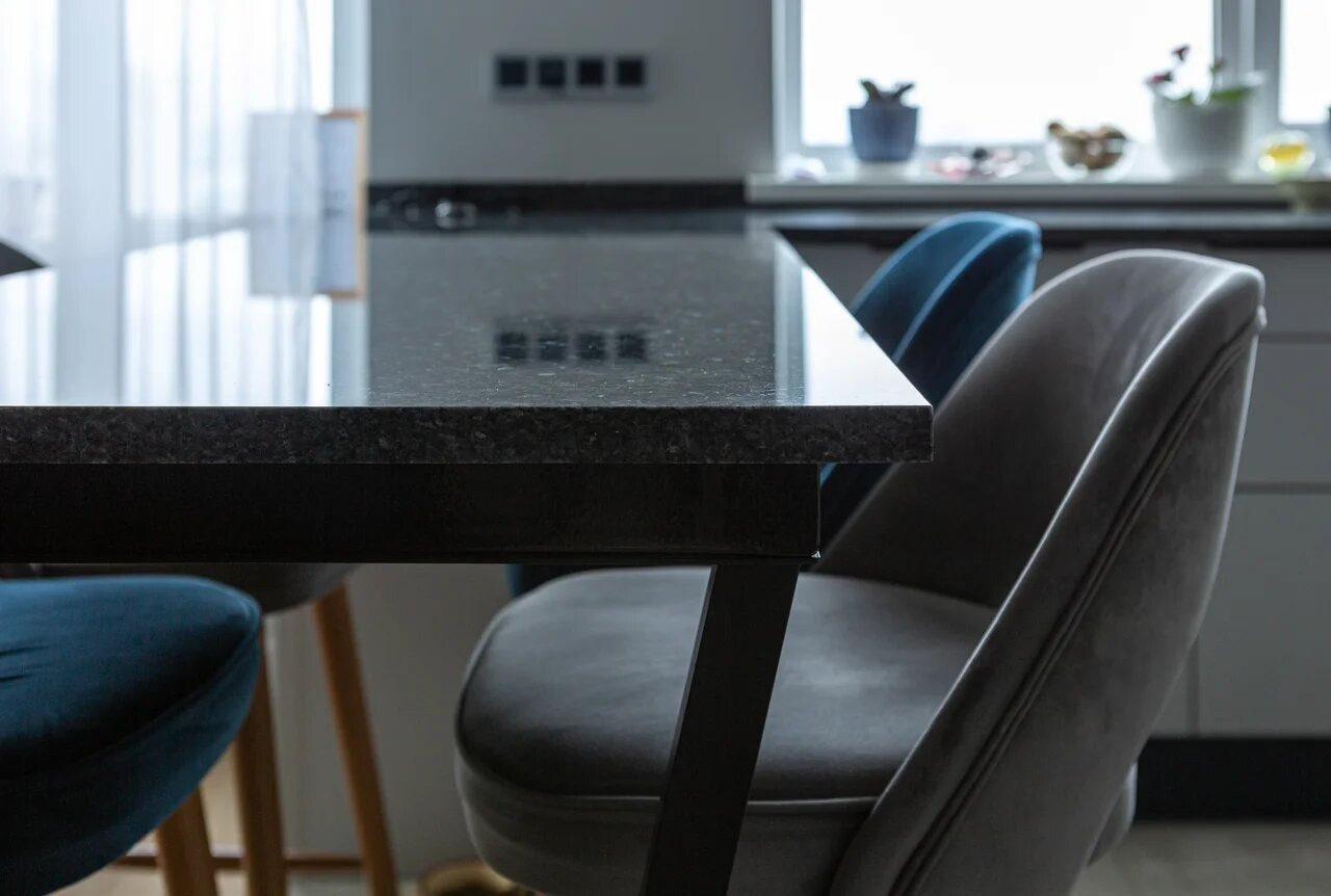 Столешница из гранита Blue Pearl