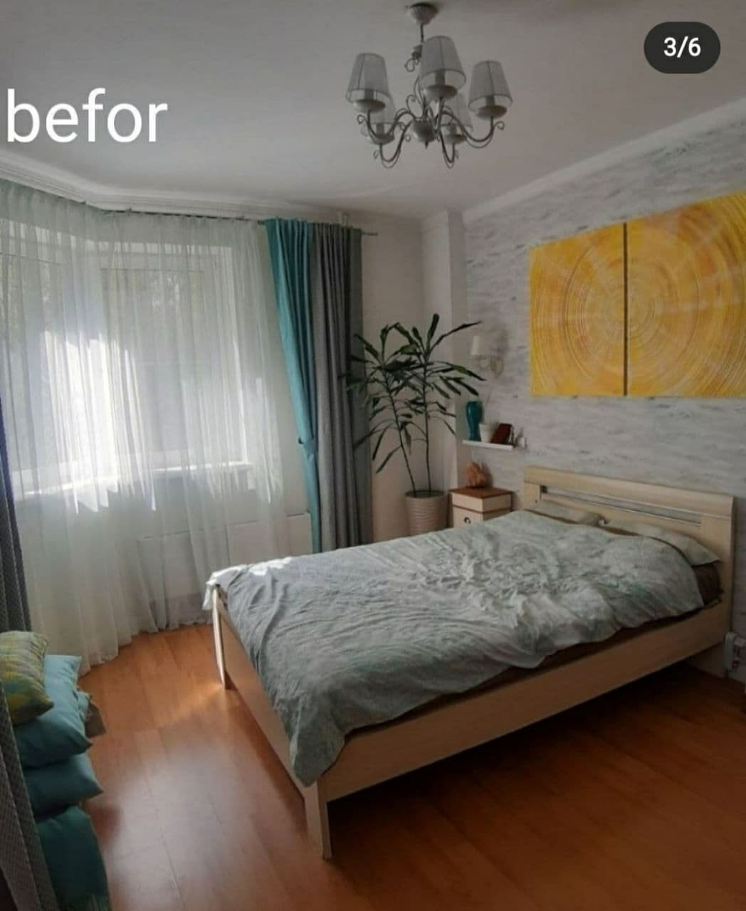 Спальня для квартиры в г.Александров. Визуализация и реализация