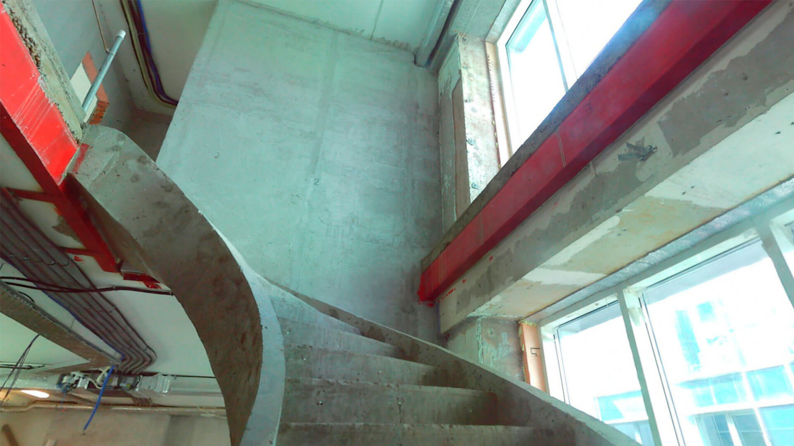 3D cканирование винтовой лестницы