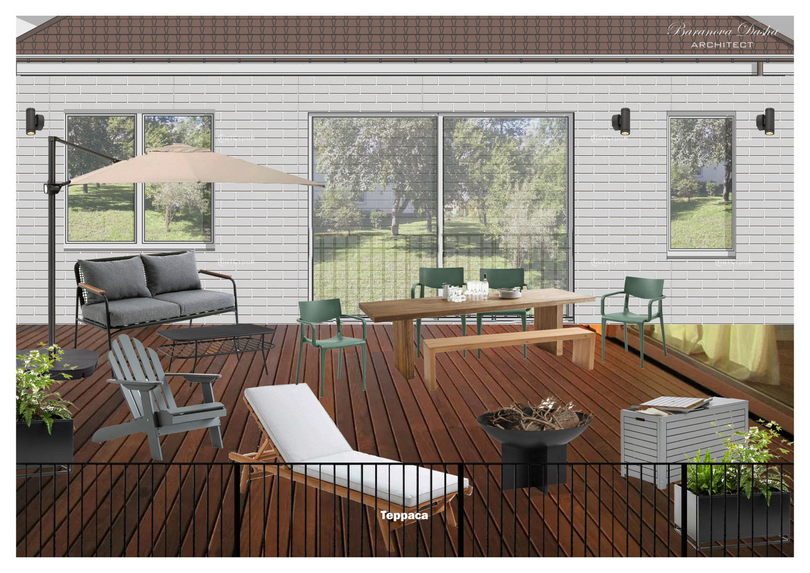 Дизайн проект загородного дома в северо европейском стиле