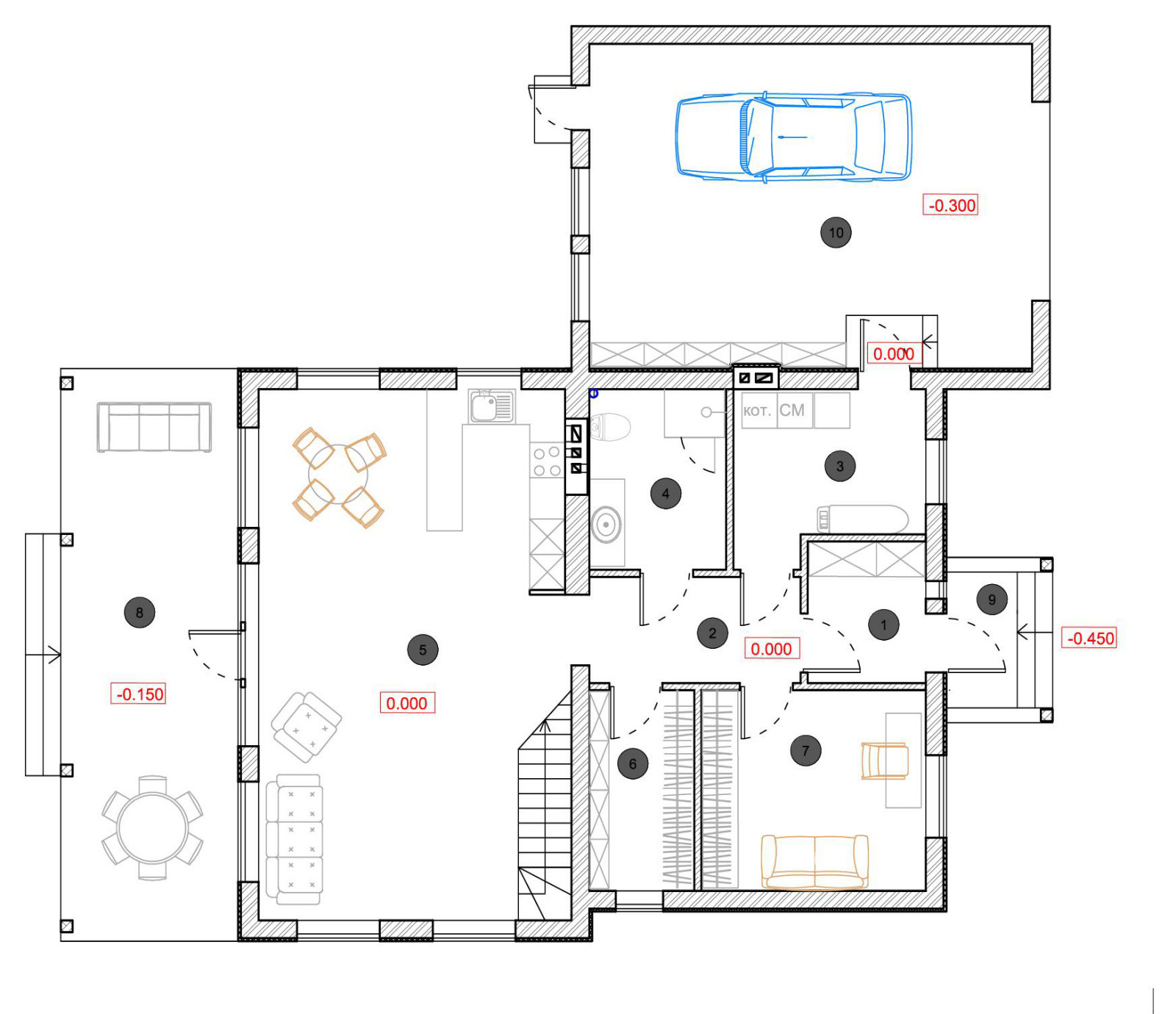 План 1-го этажа