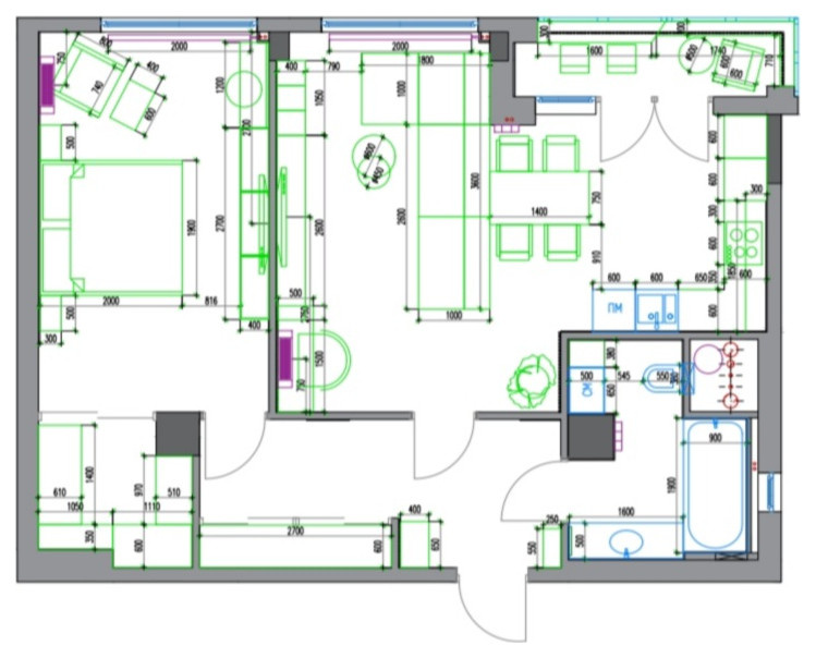 ЖК "Парк легенд" 72м2