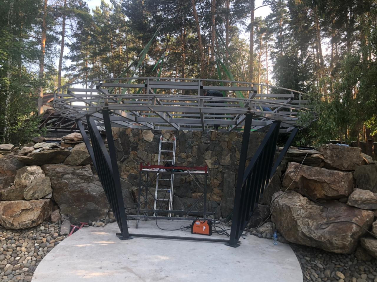 Летний навес для частной резиденции