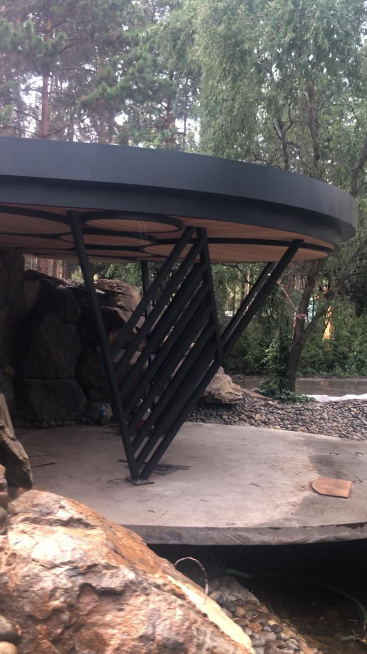 Летний навес для частной резиденции