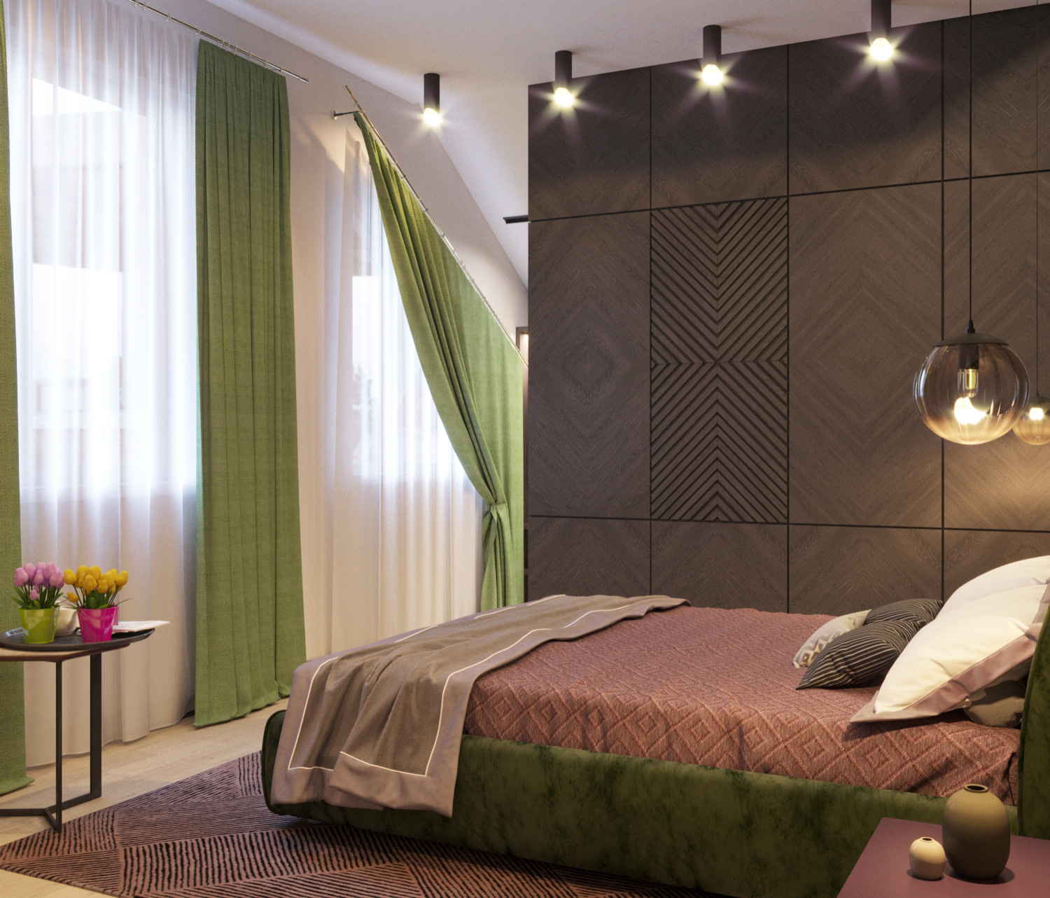 Спальня в коттедже