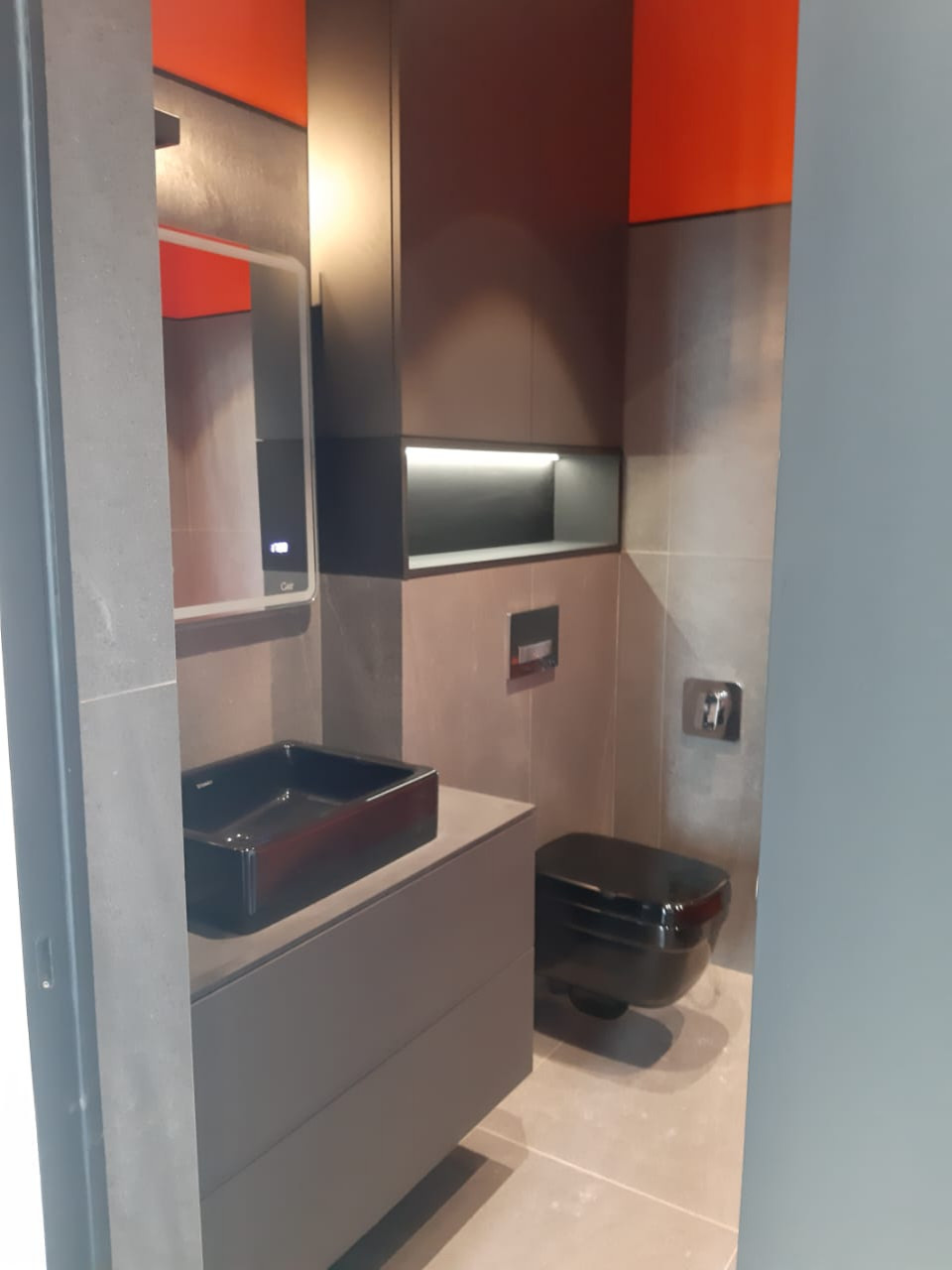 Стилизованный проект в стиле KTM (нержавеющая сталь, керамика, стекло)