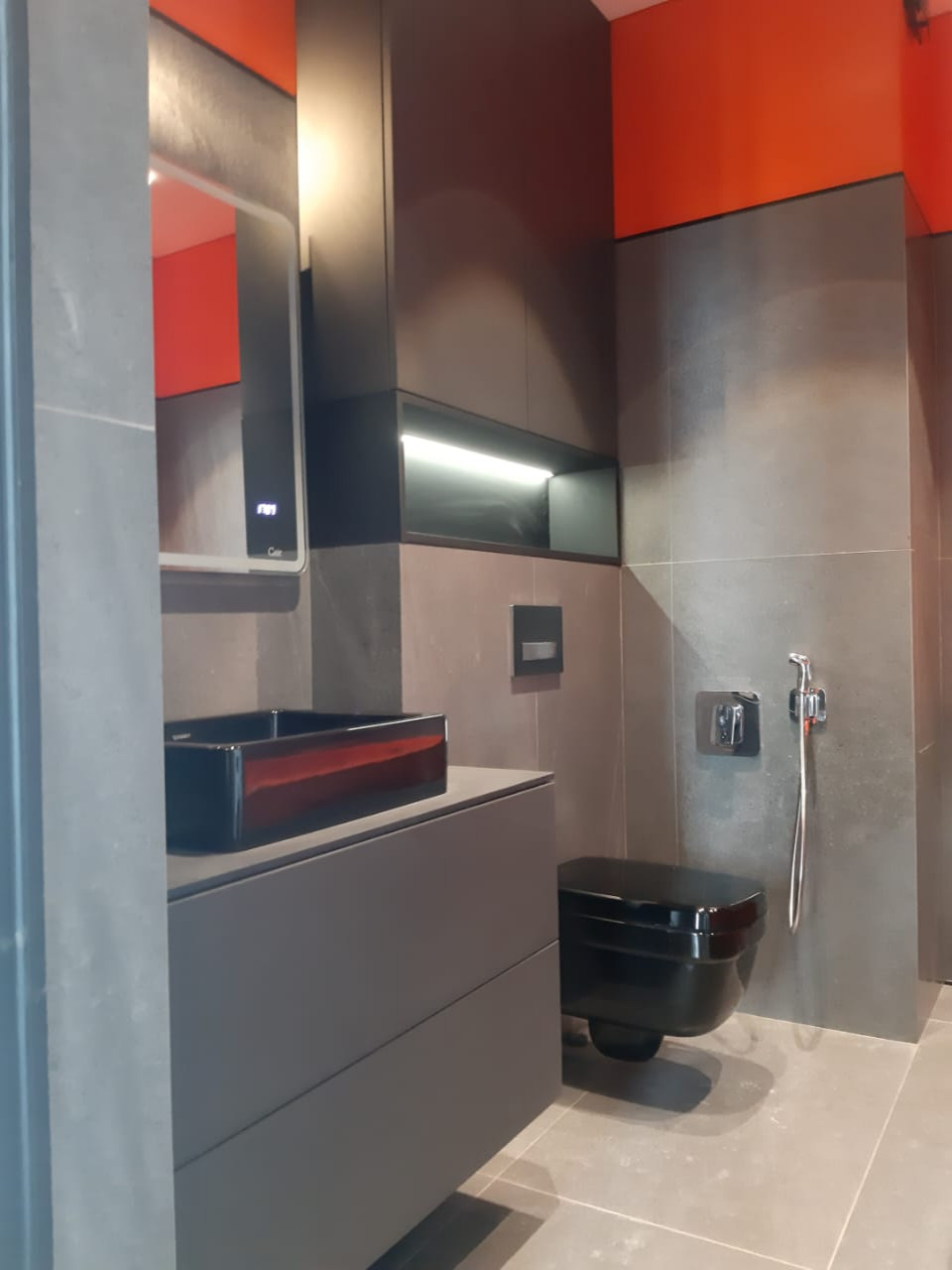 Стилизованный проект в стиле KTM (нержавеющая сталь, керамика, стекло)